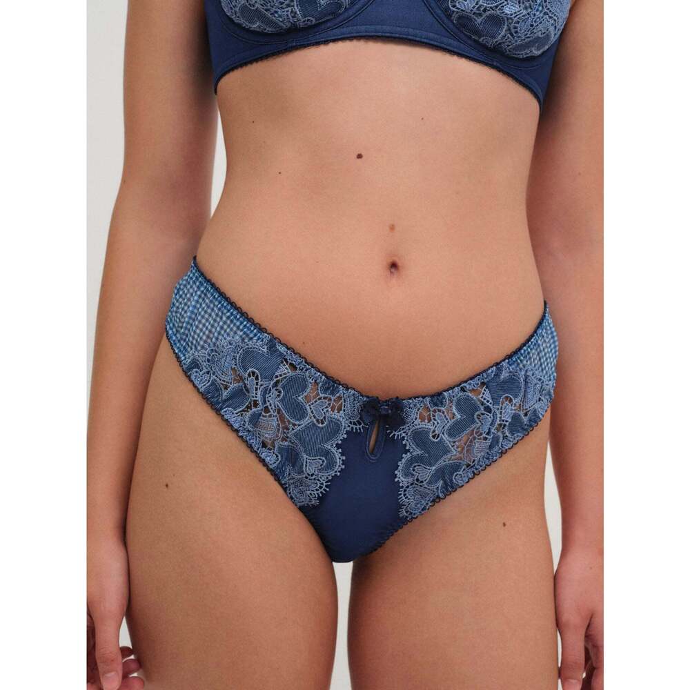 For Love & Lemons Denim Hearts Panty NWT